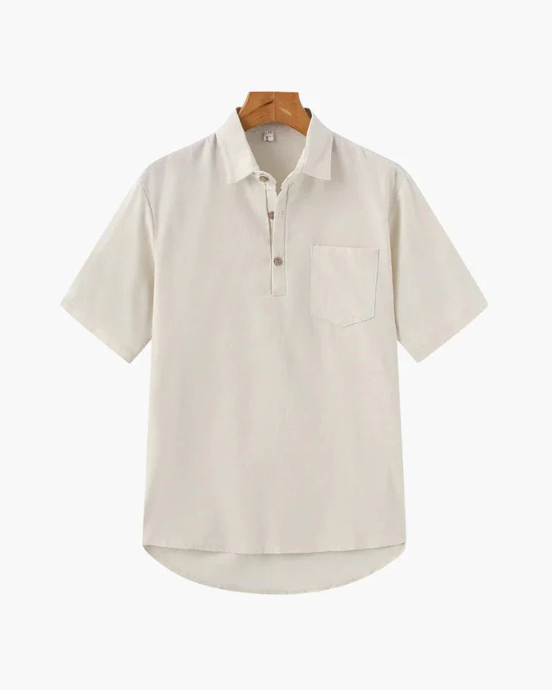 Linen Polo Shirt For Men Carrington