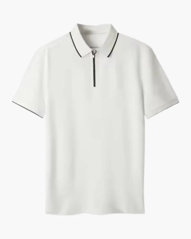Men’s Knit Zip Polo Shirt – Ridgeway