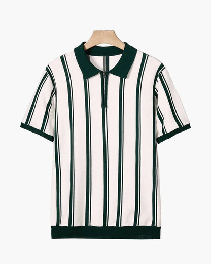 Modena Men’s Zip Polo Shirt – Retro Sport Style