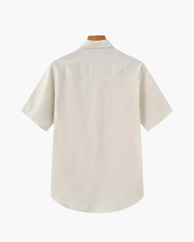 Linen Polo Shirt For Men Carrington