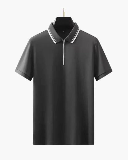 Men’s Knit Zip Polo Shirt – Ridgeway