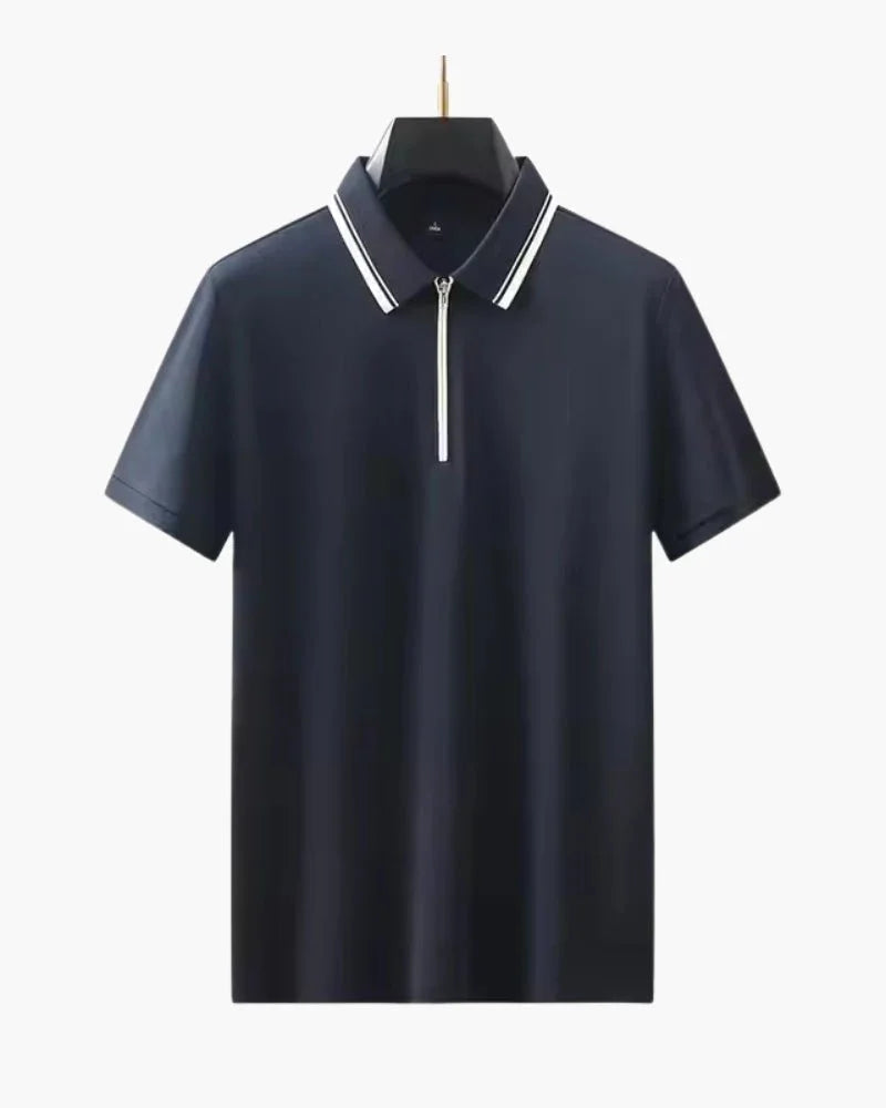 Men’s Knit Zip Polo Shirt – Ridgeway