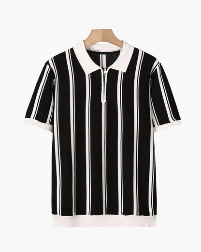 Modena Men’s Zip Polo Shirt – Retro Sport Style