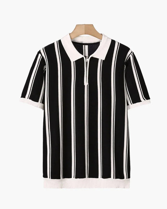 Modena Men’s Zip Polo Shirt – Retro Sport Style