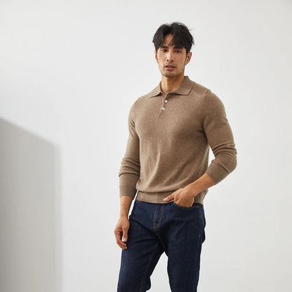 Newcastle Men’s Cashmere Polo Shirt – Ultra-Soft, Slim Fit Luxury Knit