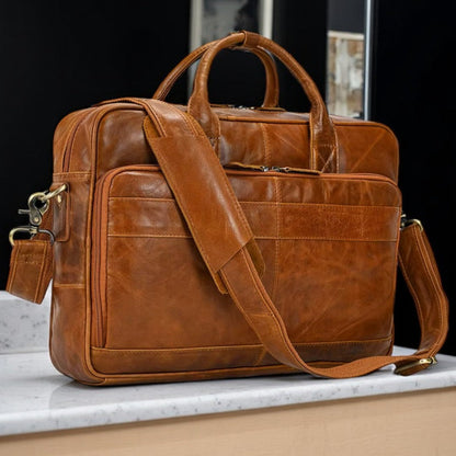 Executive Leather Briefcase Premium Vanity