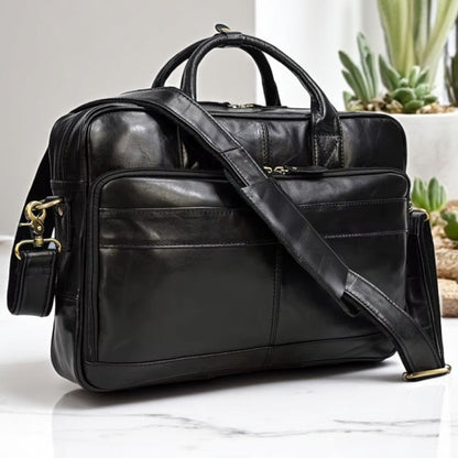Executive Leather Briefcase Premium Vanity