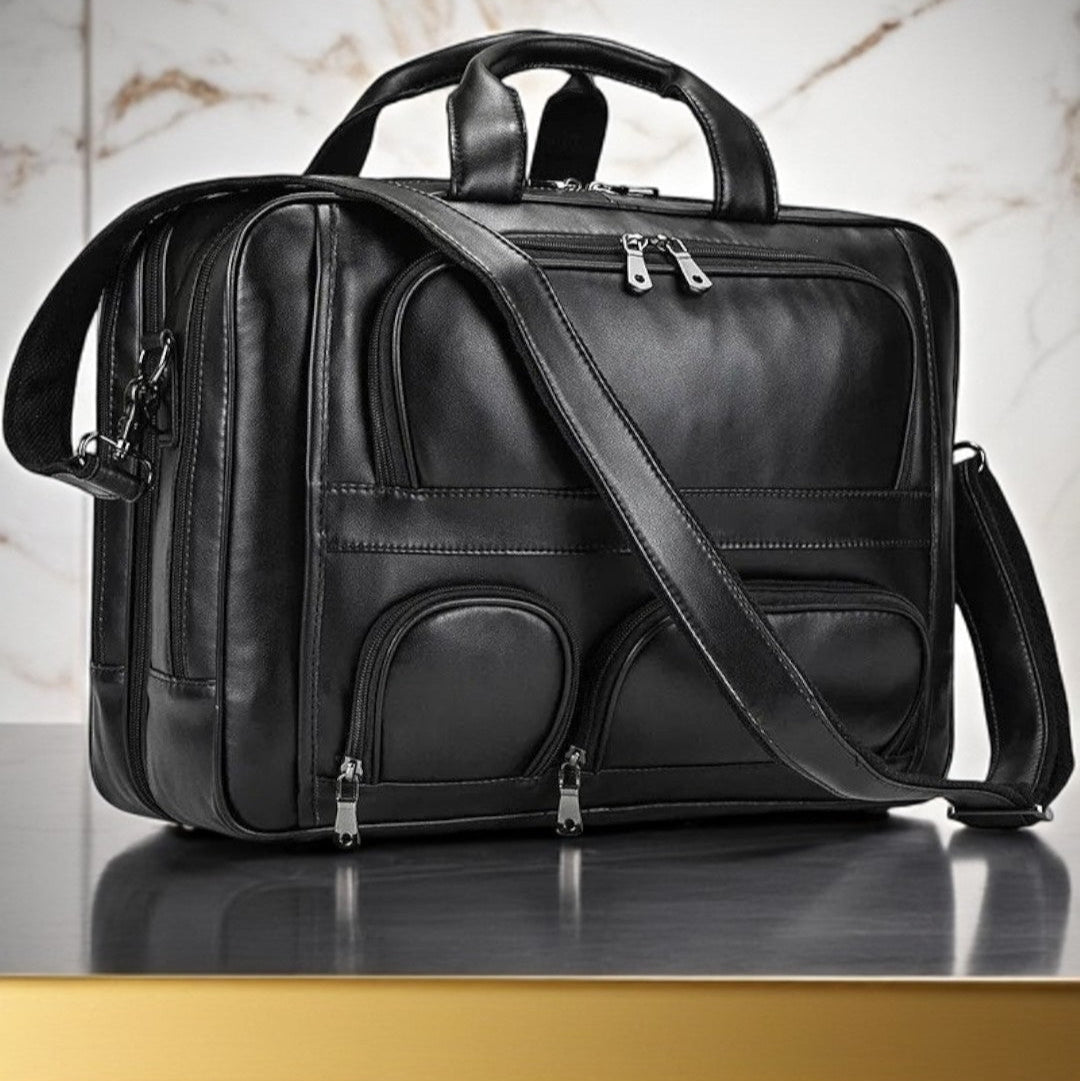 Madrid Luxury Men’s Leather Briefcase
