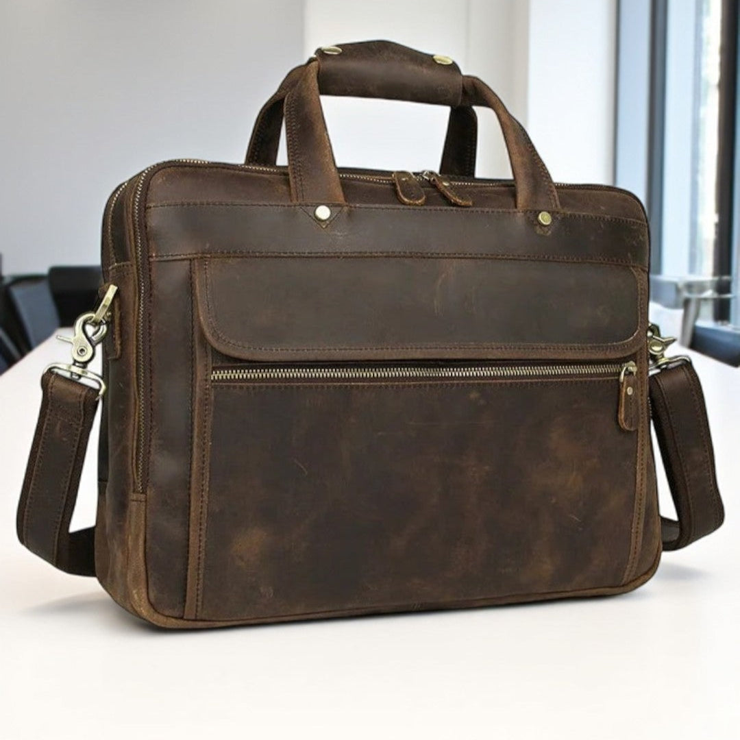 Executive Genuine Leather Briefcase Rome